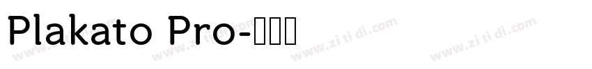 Plakato Pro字体转换